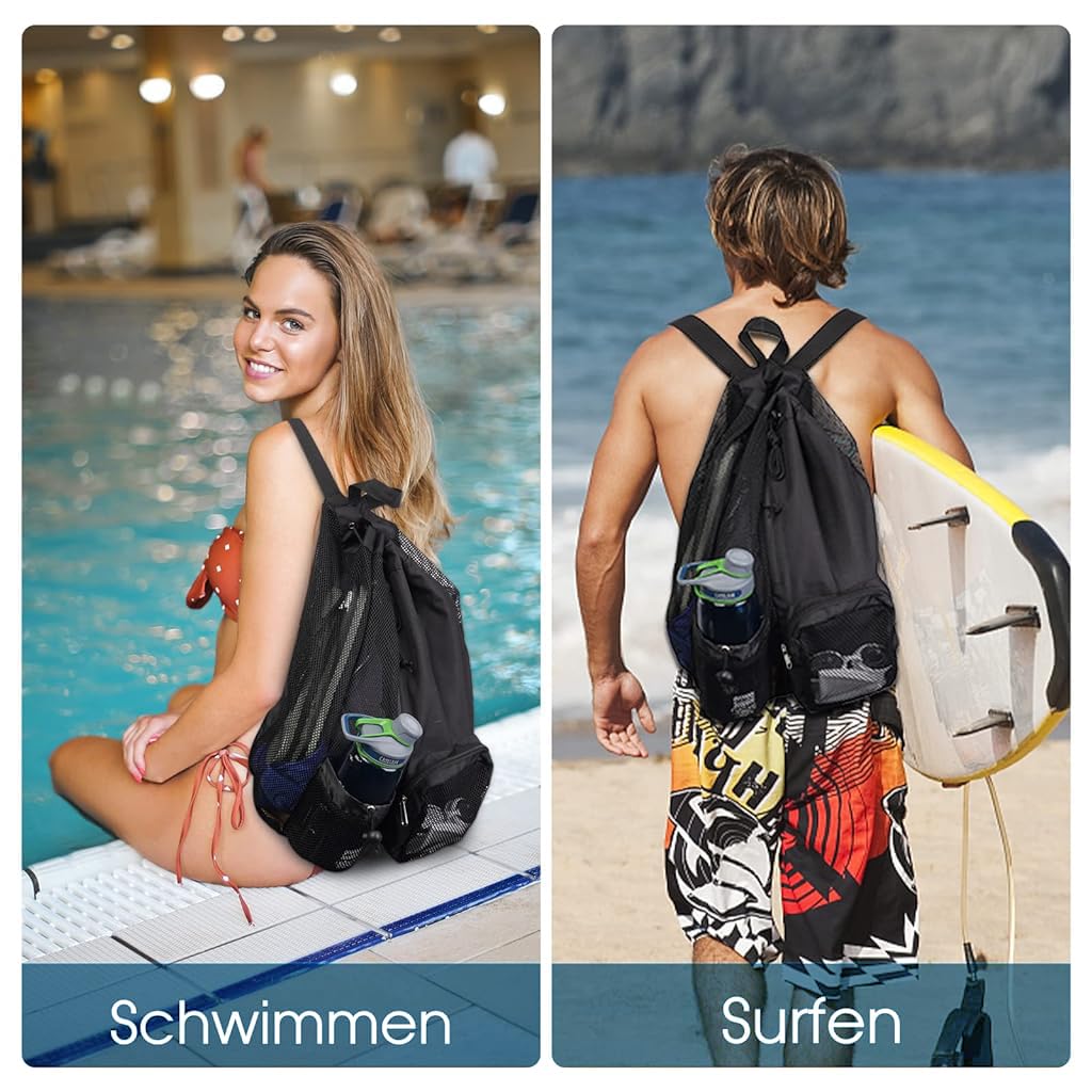Proberos Drawstring Bag for Teens Men Women Gym Sports with Multi Pocket, Large Capacity Waterproof Drawstring Backpack for Swimming Hiking Outdoor Sports Proberos Drawstring Bag for Teens Men Women Gym Sports with Multi Pocket, Large Capacity Waterproof Drawstring Backpack for Swimming Hiking Outdoor Sports